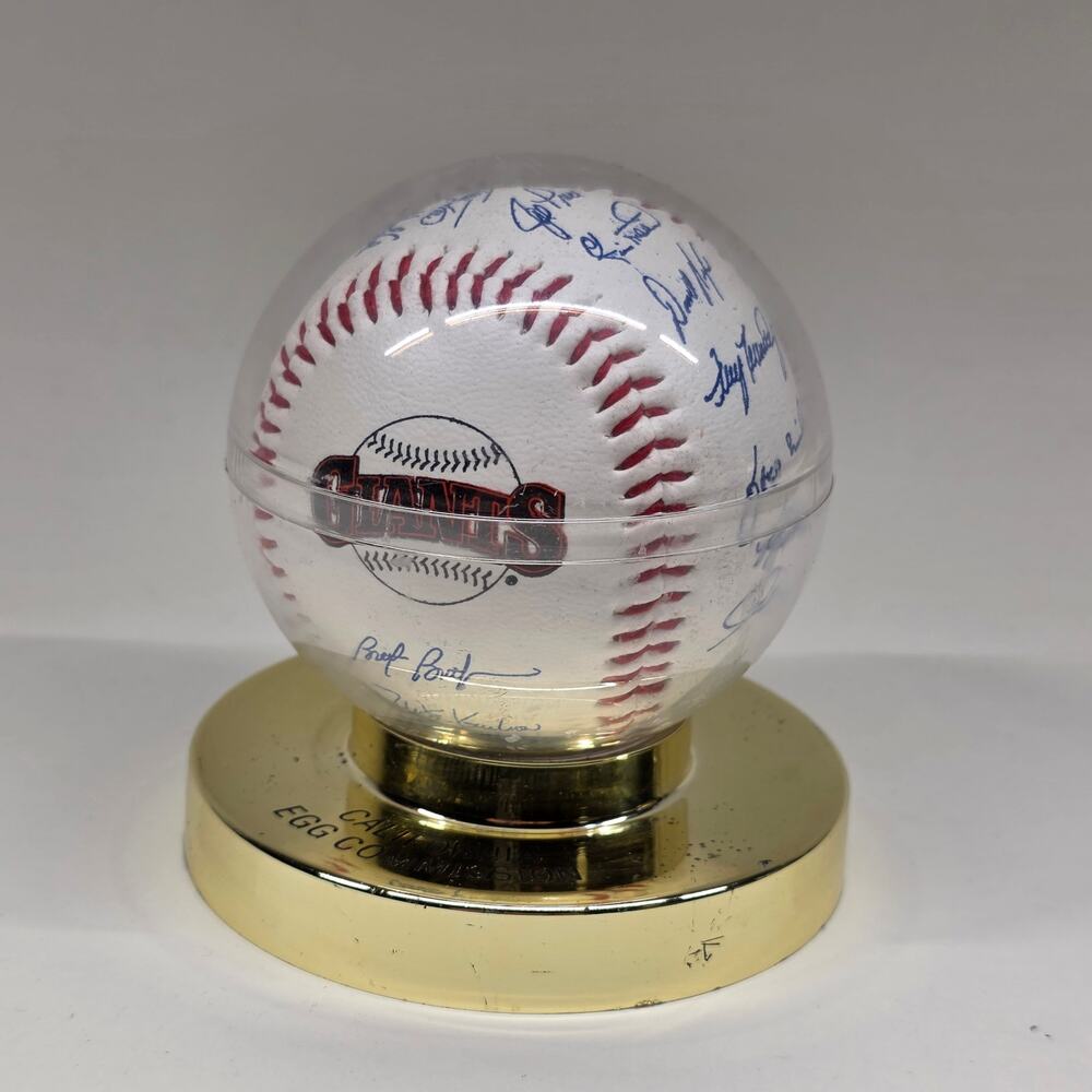 San Francisco Giants California Fresh Eggs Promo Baseball Display